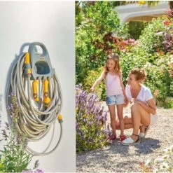 Hozelock Hose Hanger With Storage 5 Hozelock Hose Hanger With Storage -Cheap Shrub And Spray Store 5010646059299 2
