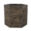 Woodlodge 34cm Driftwood Hexagon Resin Pot -Cheap Shrub And Spray Store 5021346440942