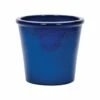APTA 26cm Blue Saigon Glazed Cone Planter -Cheap Shrub And Spray Store 5022413588192