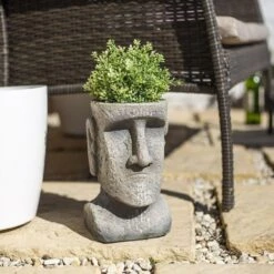 La Hacienda 26cm Resin Easter Island Head Planter -Cheap Shrub And Spray Store 5055025558239 3