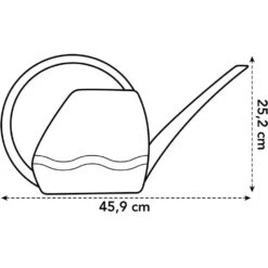 Elho 3.5 Litre Anthracite Aquarius Watering Can 7 Elho 3.5 Litre Anthracite Aquarius Watering Can -Cheap Shrub And Spray Store 8711904303723 3