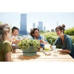 Elho 33cm Leaf Green Greenville Bowl Planter -Cheap Shrub And Spray Store 8711904332464 5