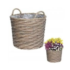 Koopman 39cm Wicker Basket Planter -Cheap Shrub And Spray Store 8719202993394 3